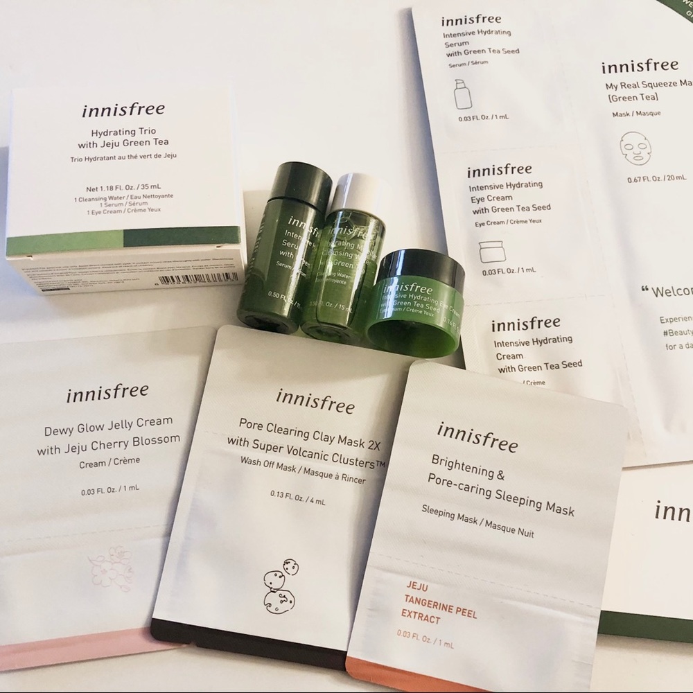 innisfree Hydrating Trio + 7 Samples